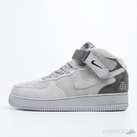 Air Force 1 Mid X Reigning Champ White Grey Black 
